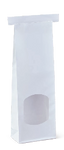 Bag White Small Window C644S0001 Detpak (260x92x47mm) Tin Tie (Carton 500)