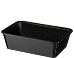 A650 Plastic Rectangle Black (650ml) Container (Carton 500) (Sleeve 50)