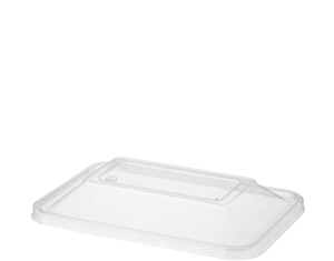 Lid Dome Rectangle Clear C/A (Carton 500) (Sleeve 50)