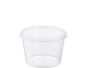 Locksafe Container Round 600ml (Large LID) (Sleeve 50)