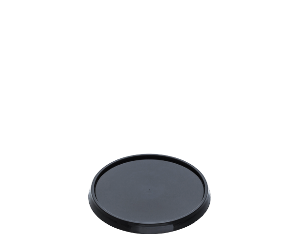 Locksafe Lid Black Round Small (87mm) (Carton 1000)