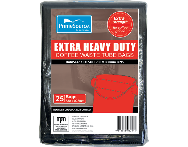 Barista Coffee Waste Bag Extra Heavy Duty (330x925mm) C/A  (Carton 200) (Sleeve 25)