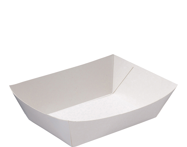 Tray 4 White Cardboard C/A (Carton 400)