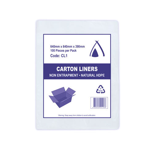 Carton Liner H/D CL1 (640mm x 640mm x 390mm) (Carton 500)