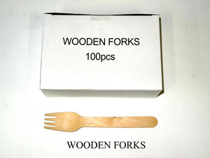Fork Wooden (Carton 1000) (Box 100)