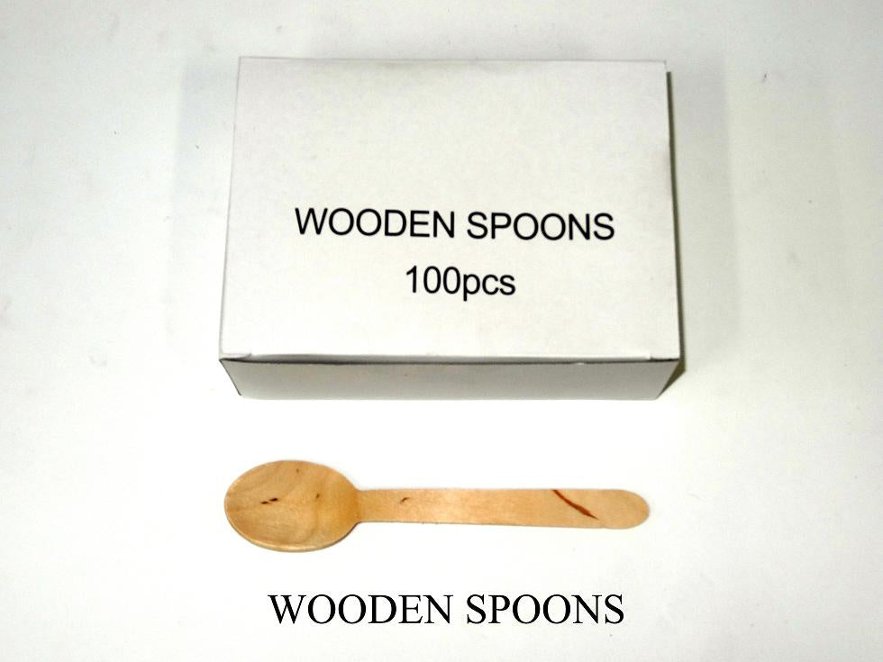 Spoon Wooden Dessert (Carton 1000) (Box 100)