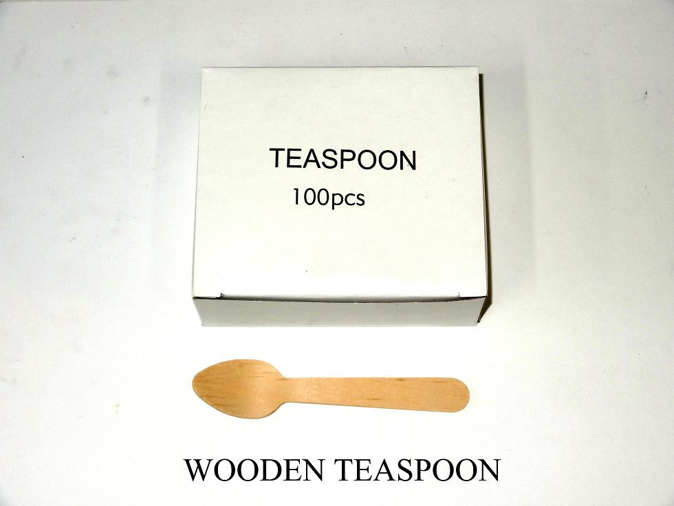 Teaspoon Wooden (Carton 1000) (Pack 100)