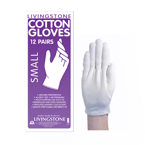 Gloves Cotton Small (Pack 12)