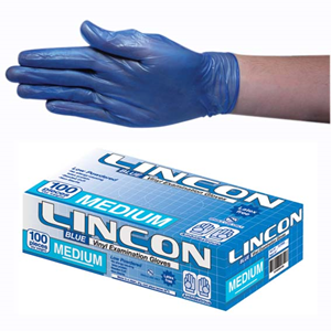 Gloves Vinyl Medium Blue (10x100) (Carton 1000)