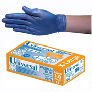 Gloves Vinyl Extra Large Powder Free Blue (Pack 100)