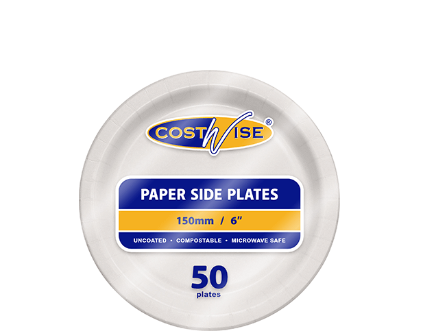 Paper Plate 6" (150mm) (Carton 1000) (Pack 50)