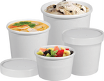 Soup 16oz Paper Container & Lid Heavy Duty Combo (Carton 250) (Pack 25)