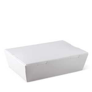 Detpak Lunch Box Medium White (180mm x 120mm x 50mm) (Carton 200) (Pack 50)