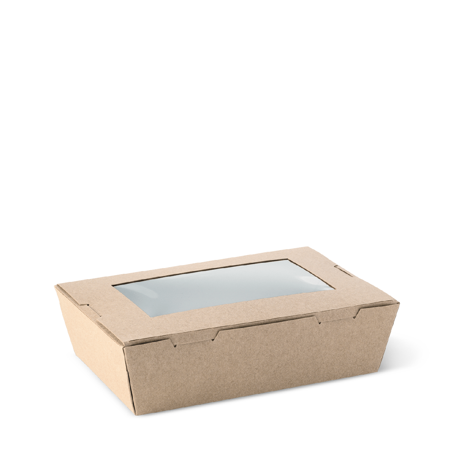 Detpak Lunch Box Medium Brown Window (180mm x 120mm) (Carton 200)