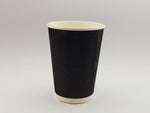 12oz Ripple Fine Cup Black (Carton 500) (Sleeve 25)