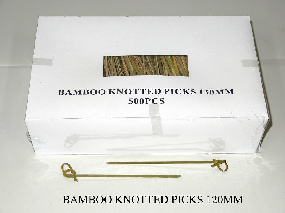 Picks - Bamboo Black Knotted (500 Pieces)