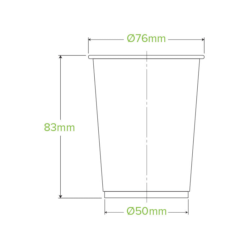 Bio Cup PLA Plastic 200ml Clear (Carton 2000) (Sleeve 100)