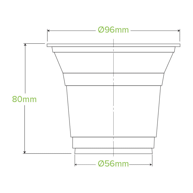 Bio Cup PLA Plastic 300ml Clear (Carton 1000) (Sleeve 50)