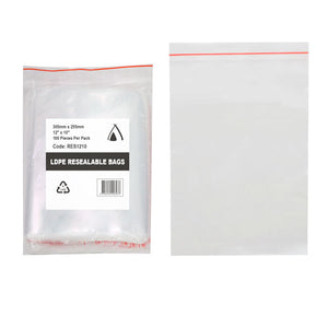 Resealable Bag 12x10" (305xx255mm) (Carton 1000)