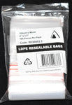 Resealable Bag 6x3.5" (150x90mm) (Carton 1000) (Pack 100)
