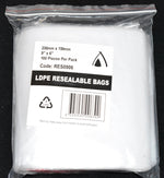 Resealable Bag 9x6" (230x150mm) (Carton 1000) (Pack 100)