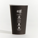 16oz Truly Eco Paper Single Wall Black Cup Pinnacle (Carton 1000) (Sleeve 50)