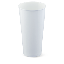 24oz Paper Cold Cup White Detpak (Carton 500) (Sleeve 50)