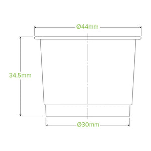 Bio Sauce PLA Plastic 30ml (Carton 3000) (Sleeve 100)