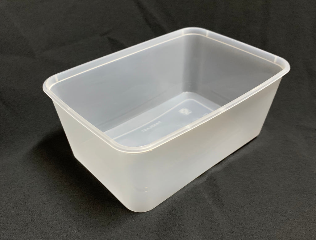 A1000 Plastic Rectangle Freezer Grade Container (Carton 500) (Sleeve 5 ...