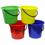 Bucket All Purpose 9.6 Litre Round Plastic Yellow