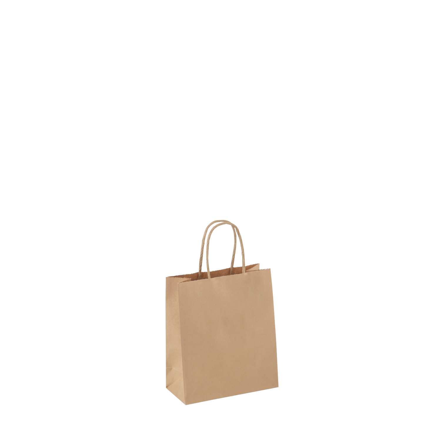 Paper Carry Bag #8 Brown Petite 215x180mm (Pack 50)