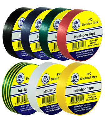 Electrical Insulation Black Only Tape PVC 18mm x 20m (Roll) (Pack 10)