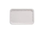 Foam Tray (8"x5" x 15mm) White Shallow "Ikon" (Carton 1000) (Sleeve 125)