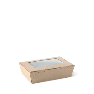 Detpak Lunch Box x-Small Brown Window 90x120mm (Carton 200)
