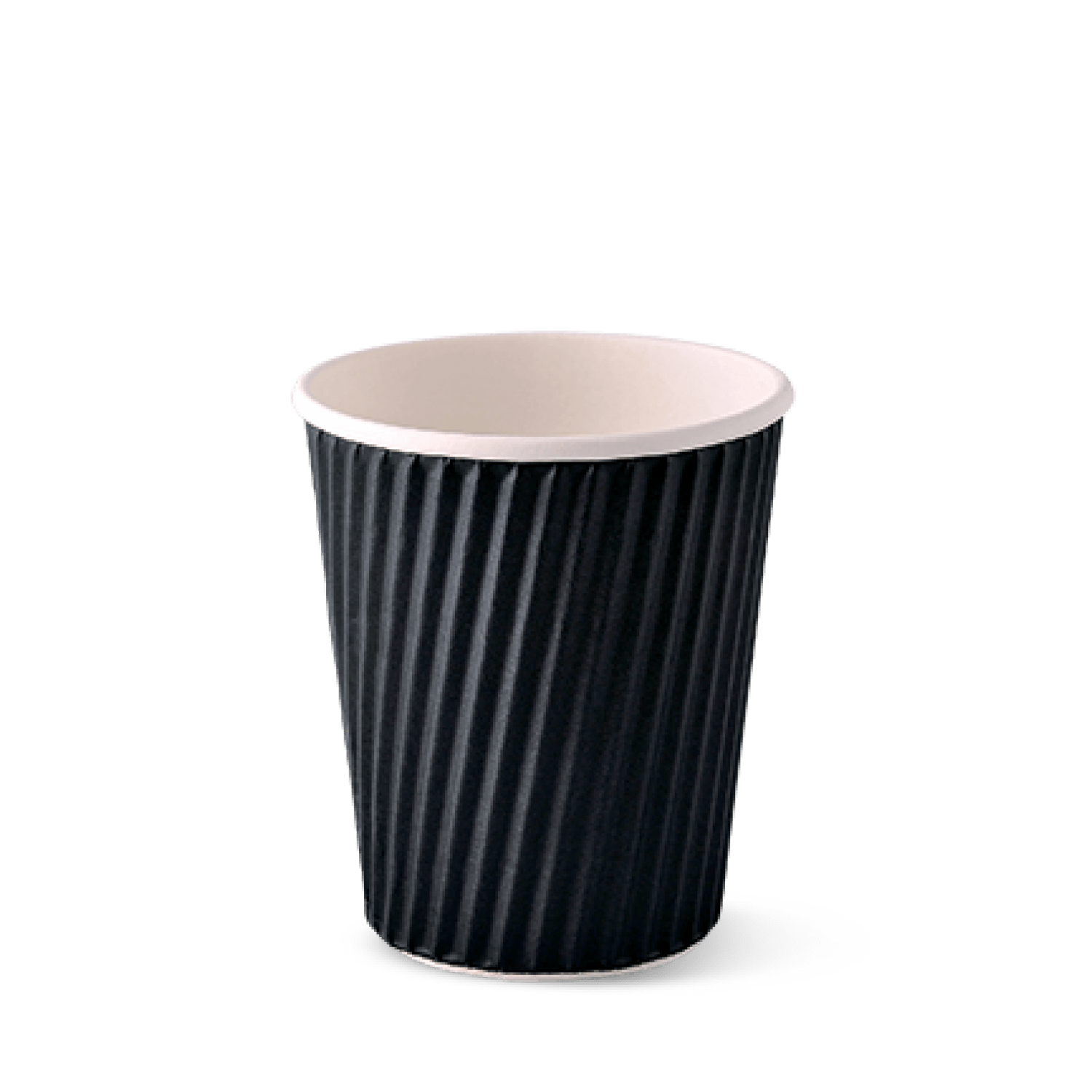 Detpak Ripple 8oz Ripple Detpak Black Cup (Carton 1000) (Sleeve 40) – Packaging ...