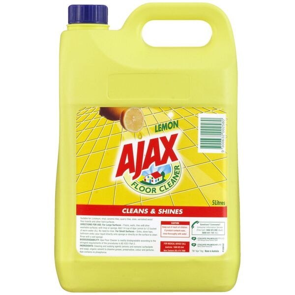 Floor Cleaner Ajax Lemon 5 Litre