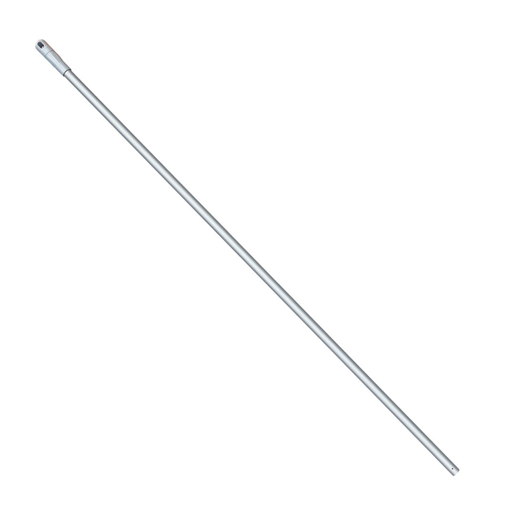 Handle Aluminium 1450x25mm White (No Thread) Each