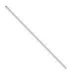 Handle Aluminium 1450x25mm White (No Thread) Each
