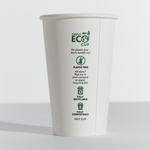 16oz Truly Eco Paper Single Wall White Cup Pinnacle (Carton 1000) (Sleeve 50)
