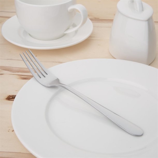 Fork Stainless Steel Table Olympia Buckingham (Pack 12)